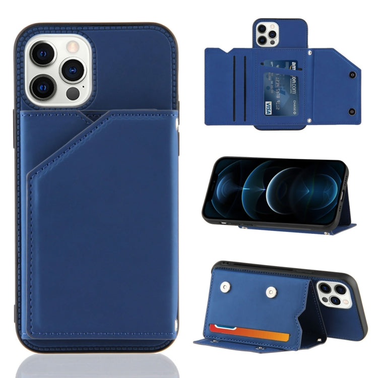 Skin Feel PU + TPU + PC Back Cover Shockproof Case with Card Slots & Holder & Photo Frame, For iPhone X / XS, For iPhone XR, For iPhone XS Max, For iPhone 11 Pro, For iPhone 11, For iPhone 11 Pro Max, For iPhone 12 mini, For iPhone 12 / 12 Pro         ...