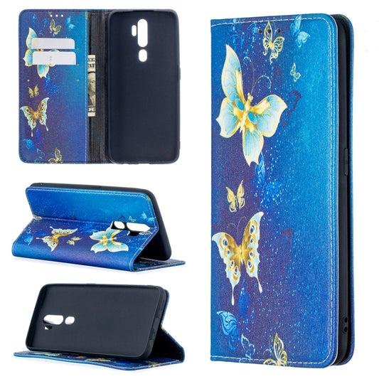 Colored Drawing Pattern Invisible Magnetic Horizontal Flip PU Leather Case with Holder & Card Slots & Wallet, For OPPO A5 (2020), For OPPO A31 (2020), For OPPO A52 / A72 5G, For Huawei P smart 2021 / Y7a, For Samsung Galaxy A12