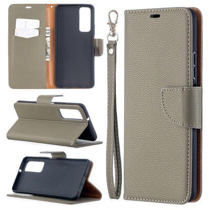 Litchi Texture Pure Color Horizontal Flip PU Leather Case with Holder & Card Slots & Wallet & Lanyard, For Huawei P smart 2021 / Y7a, For Samsung Galaxy A12