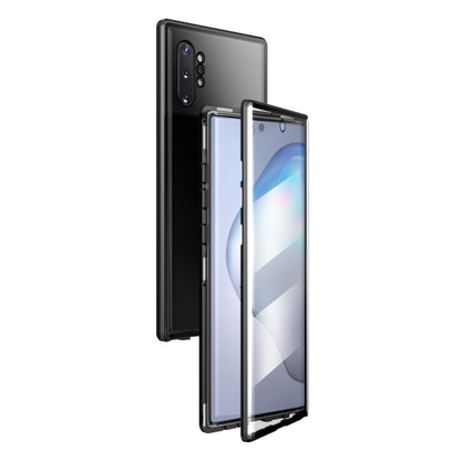 Magnetic Metal Frame Double-sided Tempered Glass Case, For Samsung Galaxy Note 8, For Samsung Galaxy Note9, For Samsung Galaxy Note10, For Samsung Galaxy Note10+, For Samsung Galaxy S8, For Samsung Galaxy S8+, For Samsung Galaxy S9, For Samsung Galaxy ...