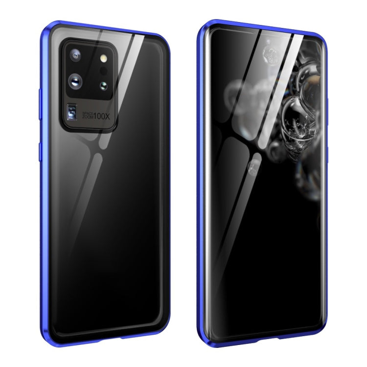 Magnetic Metal Frame Double-sided Tempered Glass Case, For Samsung Galaxy S20, For Samsung Galaxy S20+, For Samsung Galaxy S20 Ultra, For Samsung Galaxy S20 FE
