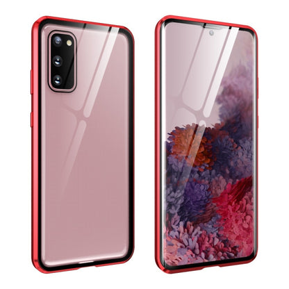 Magnetic Metal Frame Double-sided Tempered Glass Case, For Samsung Galaxy S20, For Samsung Galaxy S20+, For Samsung Galaxy S20 Ultra, For Samsung Galaxy S20 FE
