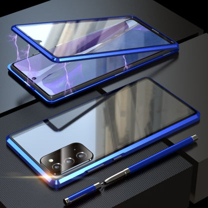 Magnetic Metal Frame Double-sided Tempered Glass Case, For Samsung Galaxy Note20, For Samsung Galaxy Note20 Ultra