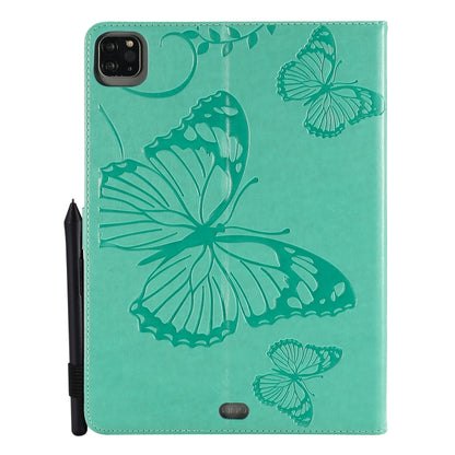 Pressed Printing Butterfly Pattern Horizontal Flip Leather Case with Holder & Card Slots & Wallet & Sleep / Wake-up Function, For iPad Air 2022 / 2020 10.9 /iPad Pro 11 2020 / 2018, For Lenovo Tab M10 Plus TB-X606F, For Samsung Galaxy S6 Lite P610     ...
