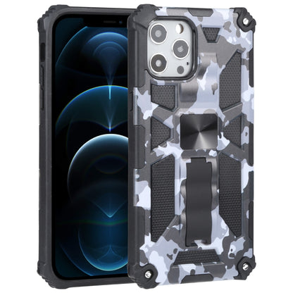 Camouflage Armor Shockproof TPU + PC Magnetic Protective Case with Holder, For iPhone 12 Pro Max, For iPhone 12 / 12 Pro, For iPhone 12 mini
