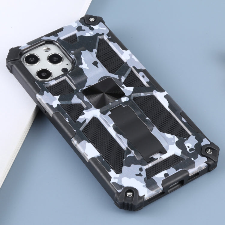 Camouflage Armor Shockproof TPU + PC Magnetic Protective Case with Holder, For iPhone 12 Pro Max, For iPhone 12 / 12 Pro, For iPhone 12 mini