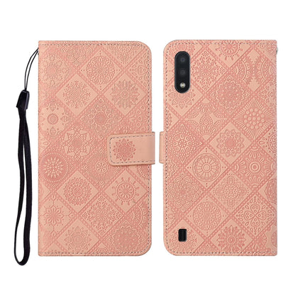 Ethnic Style Embossed Pattern Horizontal Flip Leather Case with Holder & Card Slots & Wallet & Lanyard, For Samsung Galaxy A01, For Samsung Galaxy A10 / M10, For Samsung Galaxy A10s, For Samsung Galaxy A11, For Samsung Galaxy A12                       ...
