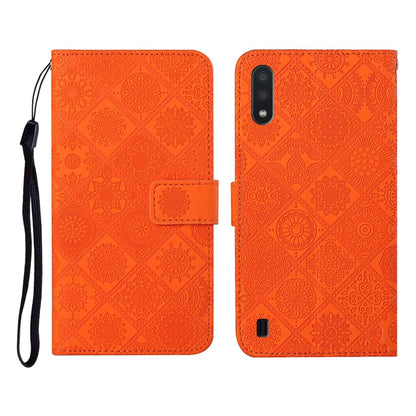 Ethnic Style Embossed Pattern Horizontal Flip Leather Case with Holder & Card Slots & Wallet & Lanyard, For Samsung Galaxy A01, For Samsung Galaxy A10 / M10, For Samsung Galaxy A10s, For Samsung Galaxy A11, For Samsung Galaxy A12                       ...