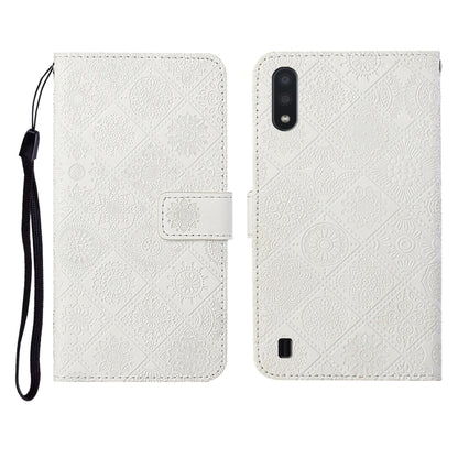 Ethnic Style Embossed Pattern Horizontal Flip Leather Case with Holder & Card Slots & Wallet & Lanyard, For Samsung Galaxy A01, For Samsung Galaxy A10 / M10, For Samsung Galaxy A10s, For Samsung Galaxy A11, For Samsung Galaxy A12                       ...