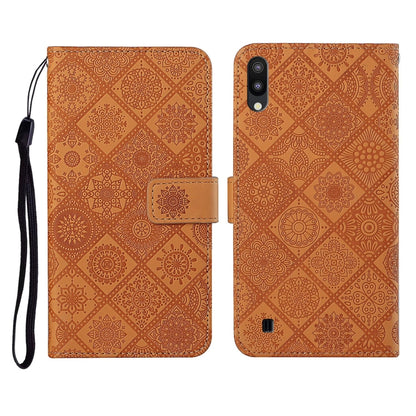 Ethnic Style Embossed Pattern Horizontal Flip Leather Case with Holder & Card Slots & Wallet & Lanyard, For Samsung Galaxy A01, For Samsung Galaxy A10 / M10, For Samsung Galaxy A10s, For Samsung Galaxy A11, For Samsung Galaxy A12                       ...