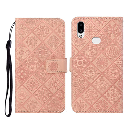 Ethnic Style Embossed Pattern Horizontal Flip Leather Case with Holder & Card Slots & Wallet & Lanyard, For Samsung Galaxy A01, For Samsung Galaxy A10 / M10, For Samsung Galaxy A10s, For Samsung Galaxy A11, For Samsung Galaxy A12                       ...