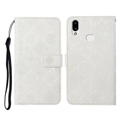 Ethnic Style Embossed Pattern Horizontal Flip Leather Case with Holder & Card Slots & Wallet & Lanyard, For Samsung Galaxy A01, For Samsung Galaxy A10 / M10, For Samsung Galaxy A10s, For Samsung Galaxy A11, For Samsung Galaxy A12                       ...