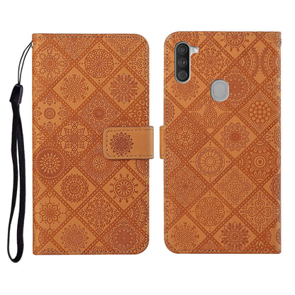 Ethnic Style Embossed Pattern Horizontal Flip Leather Case with Holder & Card Slots & Wallet & Lanyard, For Samsung Galaxy A01, For Samsung Galaxy A10 / M10, For Samsung Galaxy A10s, For Samsung Galaxy A11, For Samsung Galaxy A12                       ...
