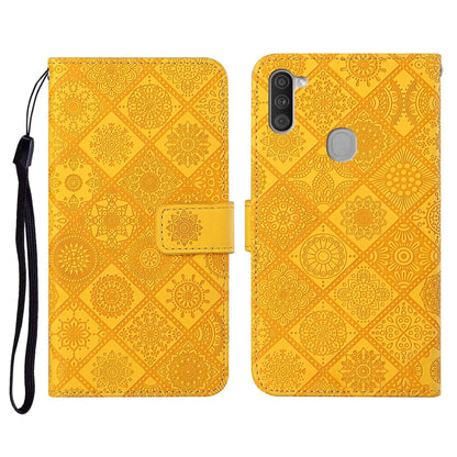 Ethnic Style Embossed Pattern Horizontal Flip Leather Case with Holder & Card Slots & Wallet & Lanyard, For Samsung Galaxy A01, For Samsung Galaxy A10 / M10, For Samsung Galaxy A10s, For Samsung Galaxy A11, For Samsung Galaxy A12                       ...