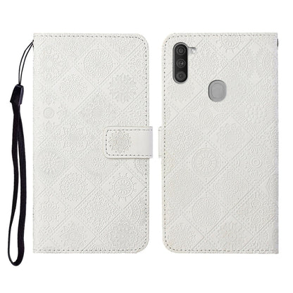Ethnic Style Embossed Pattern Horizontal Flip Leather Case with Holder & Card Slots & Wallet & Lanyard, For Samsung Galaxy A01, For Samsung Galaxy A10 / M10, For Samsung Galaxy A10s, For Samsung Galaxy A11, For Samsung Galaxy A12                       ...