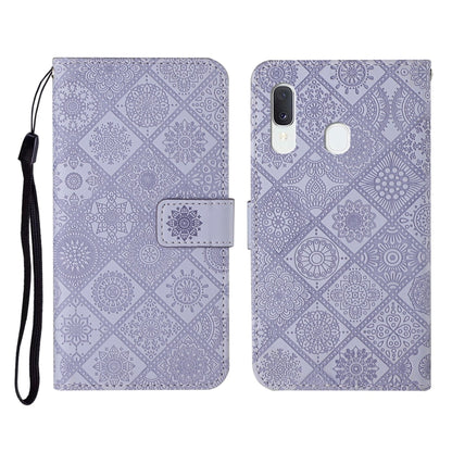 Ethnic Style Embossed Pattern Horizontal Flip Leather Case with Holder & Card Slots & Wallet & Lanyard, For Samsung Galaxy A01, For Samsung Galaxy A10 / M10, For Samsung Galaxy A10s, For Samsung Galaxy A11, For Samsung Galaxy A12                       ...