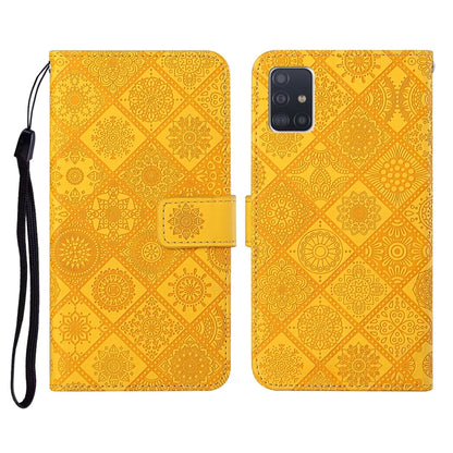 Ethnic Style Embossed Pattern Horizontal Flip Leather Case with Holder & Card Slots & Wallet & Lanyard, For Samsung Galaxy A41, For Samsung Galaxy A42 5G, For Samsung Galaxy A50, For Samsung Galaxy A51, For Samsung Galaxy A70, For Samsung Galaxy A71