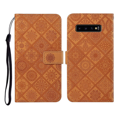 Ethnic Style Embossed Pattern Horizontal Flip Leather Case with Holder & Card Slots & Wallet & Lanyard, For Samsung Galaxy M11, For Samsung Galaxy Note20, For Samsung Galaxy Note20 Ultra, For Samsung Galaxy S10, For Samsung Galaxy S10+                 ...