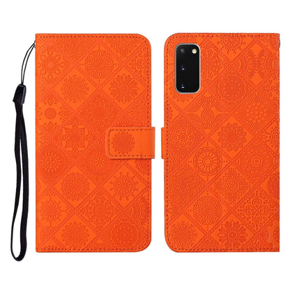Ethnic Style Embossed Pattern Horizontal Flip Leather Case with Holder & Card Slots & Wallet & Lanyard, For Samsung Galaxy S20, For Samsung Galaxy S20 FE, For Samsung Galaxy S20+, For Samsung Galaxy S20 Ultra, For Samsung Galaxy Galaxy S21 5G          ...