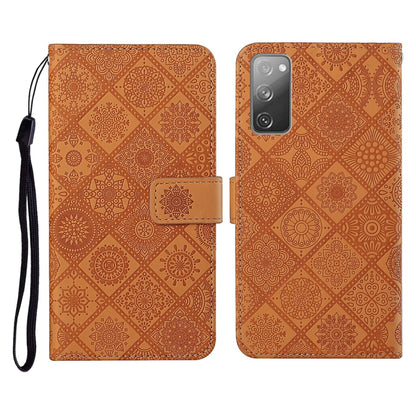 Ethnic Style Embossed Pattern Horizontal Flip Leather Case with Holder & Card Slots & Wallet & Lanyard, For Samsung Galaxy S20, For Samsung Galaxy S20 FE, For Samsung Galaxy S20+, For Samsung Galaxy S20 Ultra, For Samsung Galaxy Galaxy S21 5G          ...