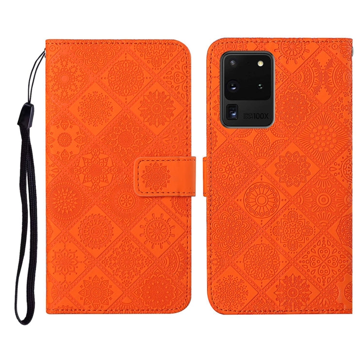 Ethnic Style Embossed Pattern Horizontal Flip Leather Case with Holder & Card Slots & Wallet & Lanyard, For Samsung Galaxy S20, For Samsung Galaxy S20 FE, For Samsung Galaxy S20+, For Samsung Galaxy S20 Ultra, For Samsung Galaxy Galaxy S21 5G          ...