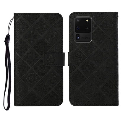 Ethnic Style Embossed Pattern Horizontal Flip Leather Case with Holder & Card Slots & Wallet & Lanyard, For Samsung Galaxy S20, For Samsung Galaxy S20 FE, For Samsung Galaxy S20+, For Samsung Galaxy S20 Ultra, For Samsung Galaxy Galaxy S21 5G          ...