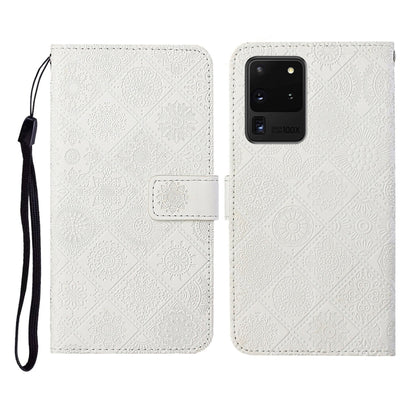 Ethnic Style Embossed Pattern Horizontal Flip Leather Case with Holder & Card Slots & Wallet & Lanyard, For Samsung Galaxy S20, For Samsung Galaxy S20 FE, For Samsung Galaxy S20+, For Samsung Galaxy S20 Ultra, For Samsung Galaxy Galaxy S21 5G          ...