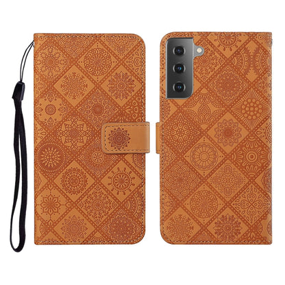 Ethnic Style Embossed Pattern Horizontal Flip Leather Case with Holder & Card Slots & Wallet & Lanyard, For Samsung Galaxy S20, For Samsung Galaxy S20 FE, For Samsung Galaxy S20+, For Samsung Galaxy S20 Ultra, For Samsung Galaxy Galaxy S21 5G          ...