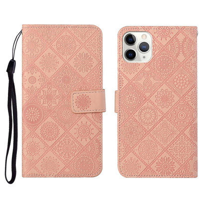 Ethnic Style Embossed Pattern Horizontal Flip Leather Case with Holder & Card Slots & Wallet & Lanyard, For iPhone 6, For iPhone 6 Plus, For iPhone 8 Plus / 7 Plus, For iPhone 11, For iPhone 11 Pro, For iPhone 11 Pro Max