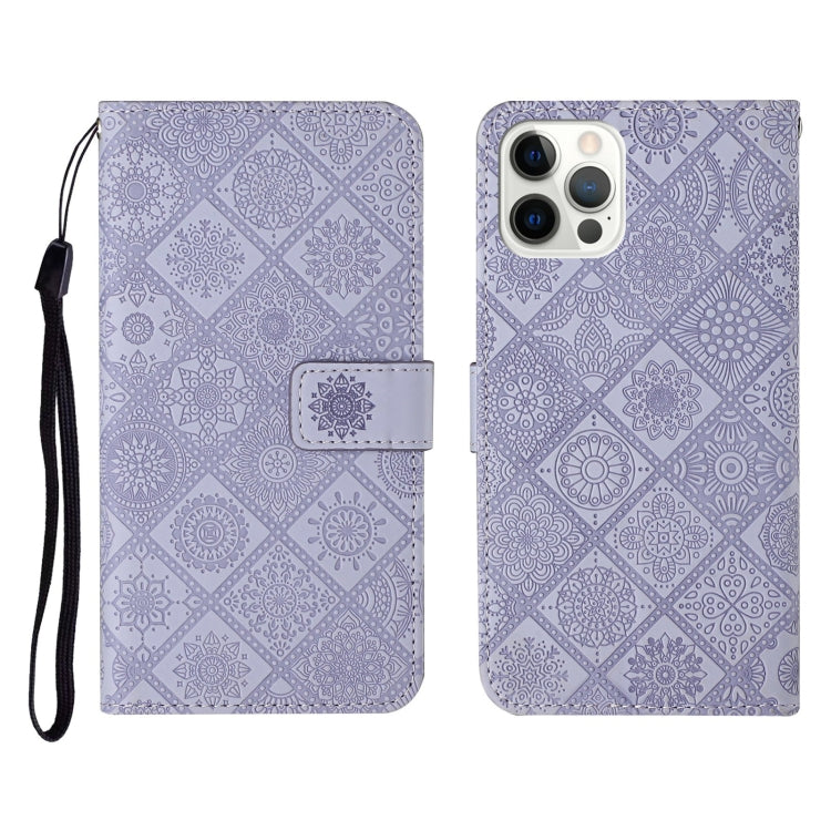 Ethnic Style Embossed Pattern Horizontal Flip Leather Case with Holder & Card Slots & Wallet & Lanyard, For iPhone 12, For iPhone 12 Mini, For iPhone 12 Pro Max, For iPhone SE 2022 / SE 2020 / 8 / 7, For iPhone XR, For iPhone XS Max