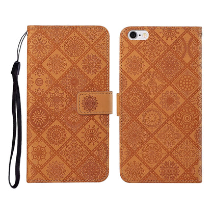 Ethnic Style Embossed Pattern Horizontal Flip Leather Case with Holder & Card Slots & Wallet & Lanyard, For iPhone 12, For iPhone 12 Mini, For iPhone 12 Pro Max, For iPhone SE 2022 / SE 2020 / 8 / 7, For iPhone XR, For iPhone XS Max