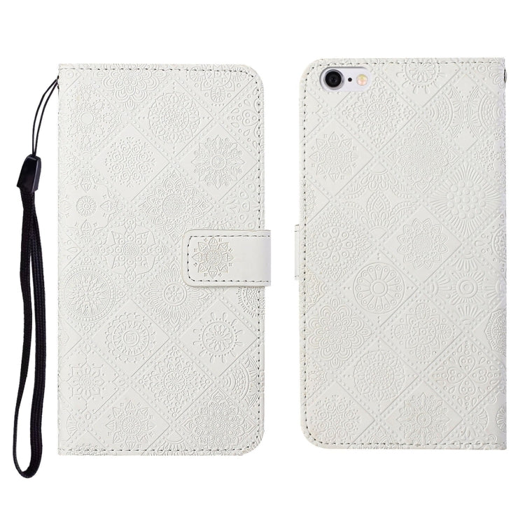 Ethnic Style Embossed Pattern Horizontal Flip Leather Case with Holder & Card Slots & Wallet & Lanyard, For iPhone 12, For iPhone 12 Mini, For iPhone 12 Pro Max, For iPhone SE 2022 / SE 2020 / 8 / 7, For iPhone XR, For iPhone XS Max