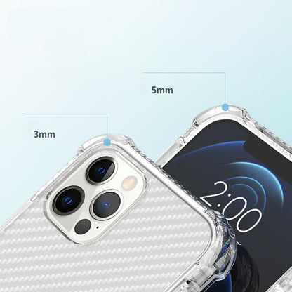 Carbon Fiber Acrylic Protective Case, For iPhone 12 mini, For iPhone 12 / 12 Pro, For iPhone 12 Pro Max