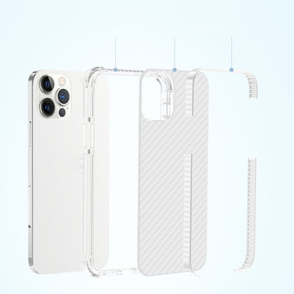 Carbon Fiber Acrylic Protective Case, For iPhone 12 mini, For iPhone 12 / 12 Pro, For iPhone 12 Pro Max