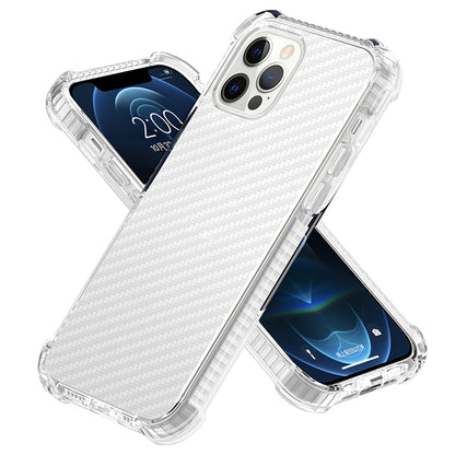 Carbon Fiber Acrylic Protective Case, For iPhone 12 mini, For iPhone 12 / 12 Pro, For iPhone 12 Pro Max