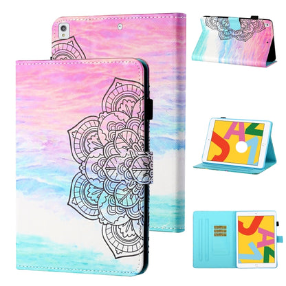 Coloured Drawing Stitching Horizontal Flip Leather Case with Holder & Card Slot & Sleep / Wake-up Function, For iPad Pro 11 (2020) / (2018), For iPad 10.2 2021 / 2020 / 2019 / Air (2019), For iPad Air / Air 2 / 9.7 (2017) & (2018)                      ...