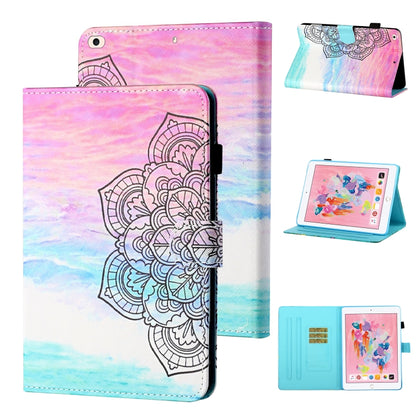 Coloured Drawing Stitching Horizontal Flip Leather Case with Holder & Card Slot & Sleep / Wake-up Function, For iPad Pro 11 (2020) / (2018), For iPad 10.2 2021 / 2020 / 2019 / Air (2019), For iPad Air / Air 2 / 9.7 (2017) & (2018)                      ...