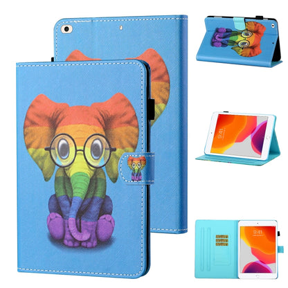 Coloured Drawing Stitching Horizontal Flip Leather Case with Holder & Card Slot & Sleep / Wake-up Function, For iPad Pro 11 (2020) / (2018), For iPad 10.2 2021 / 2020 / 2019 / Air (2019), For iPad Air / Air 2 / 9.7 (2017) & (2018)                      ...