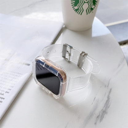 Candy Color Transparent TPU Watchband For Apple Watch Series 6 & SE & 5 & 4 40mm, For Apple Watch Series 7  41mm / & 6 & SE & 5 & 4 40mm