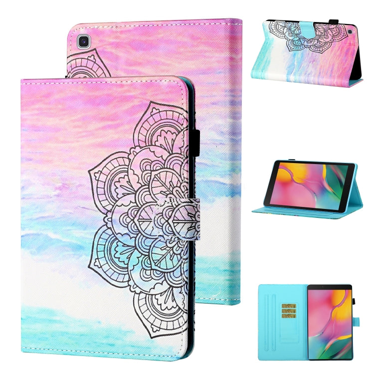 Coloured Drawing Stitching Horizontal Flip Leather Case with Holder & Card Slot & Sleep / Wake-up Function, For Samsung Galaxy Tab A7 10.4 (2020) T500/T505, For Samsung Galaxy Tab S6 Lite P610/P615, For Samsung Galaxy Tab A 8.0 (2019) T290/T295        ...