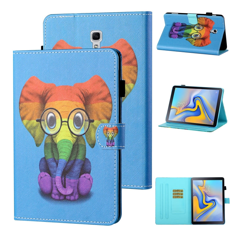 Coloured Drawing Stitching Horizontal Flip Leather Case with Holder & Card Slot & Sleep / Wake-up Function, For Samsung Galaxy Tab A7 10.4 (2020) T500/T505, For Samsung Galaxy Tab S6 Lite P610/P615, For Samsung Galaxy Tab A 8.0 (2019) T290/T295        ...