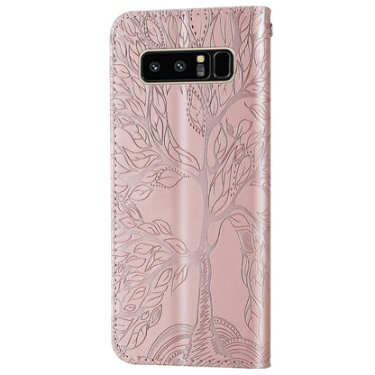 Life of Tree Embossing Pattern Horizontal Flip Leather Case with Holder & Card Slot & Wallet & Photo Frame & Lanyard, For Samsung Galaxy Note8, For Samsung Galaxy Note9, For Samsung Galaxy Note10, For Samsung Galaxy Note10+, For Samsung Galaxy Note20  ...