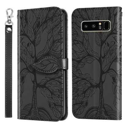 Life of Tree Embossing Pattern Horizontal Flip Leather Case with Holder & Card Slot & Wallet & Photo Frame & Lanyard, For Samsung Galaxy Note8, For Samsung Galaxy Note9, For Samsung Galaxy Note10, For Samsung Galaxy Note10+, For Samsung Galaxy Note20  ...