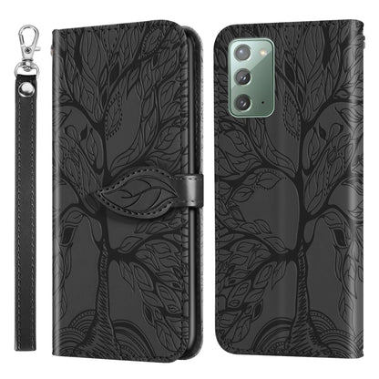 Life of Tree Embossing Pattern Horizontal Flip Leather Case with Holder & Card Slot & Wallet & Photo Frame & Lanyard, For Samsung Galaxy Note8, For Samsung Galaxy Note9, For Samsung Galaxy Note10, For Samsung Galaxy Note10+, For Samsung Galaxy Note20  ...
