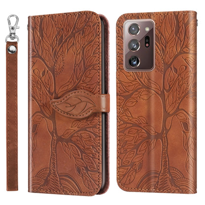 Life of Tree Embossing Pattern Horizontal Flip Leather Case with Holder & Card Slot & Wallet & Photo Frame & Lanyard, For Samsung Galaxy Note8, For Samsung Galaxy Note9, For Samsung Galaxy Note10, For Samsung Galaxy Note10+, For Samsung Galaxy Note20  ...