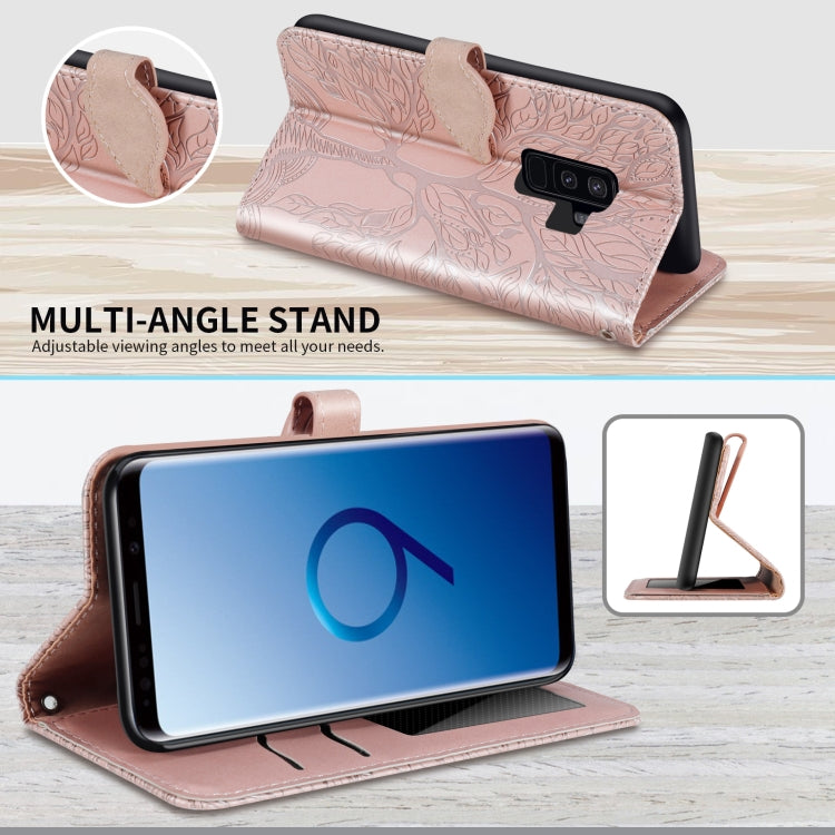 Life of Tree Embossing Pattern Horizontal Flip Leather Case with Holder & Card Slot & Wallet & Photo Frame & Lanyard, For Samsung Galaxy S9+, For Samsung Galaxy S10, For Samsung Galaxy S10+, For Samsung Galaxy S10e, For Samsung Galaxy S20              ...