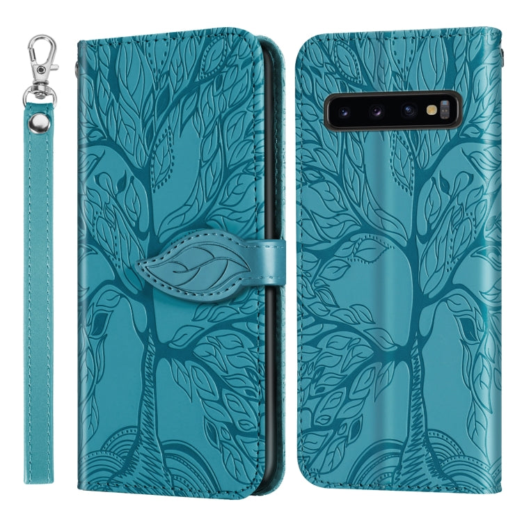 Life of Tree Embossing Pattern Horizontal Flip Leather Case with Holder & Card Slot & Wallet & Photo Frame & Lanyard, For Samsung Galaxy S9+, For Samsung Galaxy S10, For Samsung Galaxy S10+, For Samsung Galaxy S10e, For Samsung Galaxy S20              ...