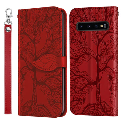 Life of Tree Embossing Pattern Horizontal Flip Leather Case with Holder & Card Slot & Wallet & Photo Frame & Lanyard, For Samsung Galaxy S9+, For Samsung Galaxy S10, For Samsung Galaxy S10+, For Samsung Galaxy S10e, For Samsung Galaxy S20              ...