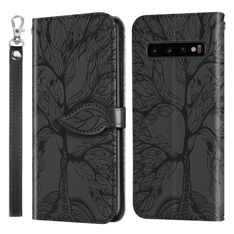 Life of Tree Embossing Pattern Horizontal Flip Leather Case with Holder & Card Slot & Wallet & Photo Frame & Lanyard, For Samsung Galaxy S9+, For Samsung Galaxy S10, For Samsung Galaxy S10+, For Samsung Galaxy S10e, For Samsung Galaxy S20              ...