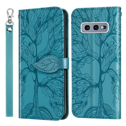 Life of Tree Embossing Pattern Horizontal Flip Leather Case with Holder & Card Slot & Wallet & Photo Frame & Lanyard, For Samsung Galaxy S9+, For Samsung Galaxy S10, For Samsung Galaxy S10+, For Samsung Galaxy S10e, For Samsung Galaxy S20              ...